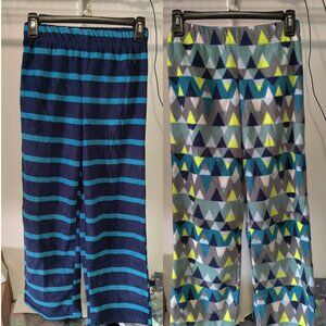 NWoT Eddie Bauer Kids Fleece 2 Pair Pajama Pant Multicolor Sz M(10/12) $50 4C633
